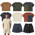 All Around the World Men's Vintage Tee & Shorts Set